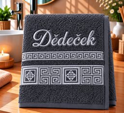 Froté ručník řecká kolekce se jménem DĚDEČEK