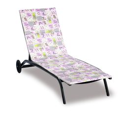Polstr na plážové lehátko - potah na zip
