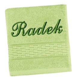 Froté ručník proužek s výšivkou jména