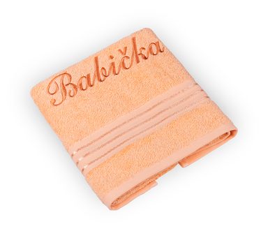 Froté ručník kolekce Linie s výšivkou Babička