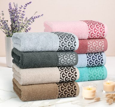 Froté ručník a osuška kolekce Krajka