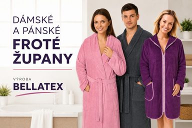 Froté župan dámský na zip