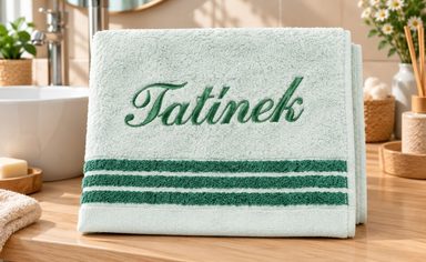 Froté ručník kolekce Léga s výšivkou Tatínek