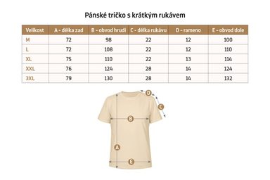 Triko pánské krátký rukáv