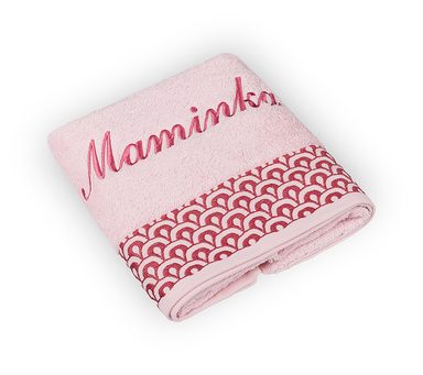 Froté ručník krajka s výšivkou MAMINKA