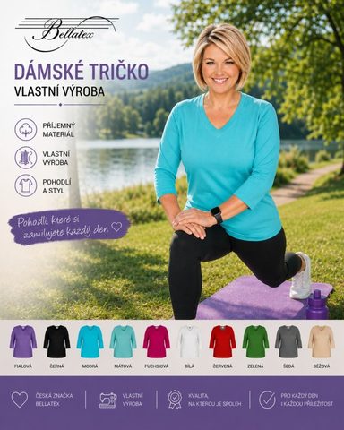 Triko dámské 3/4 rukáv