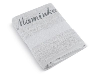 Froté ručník mozaika se jménem MAMINKA