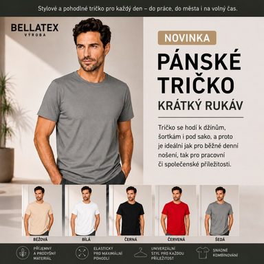 Triko pánské krátký rukáv